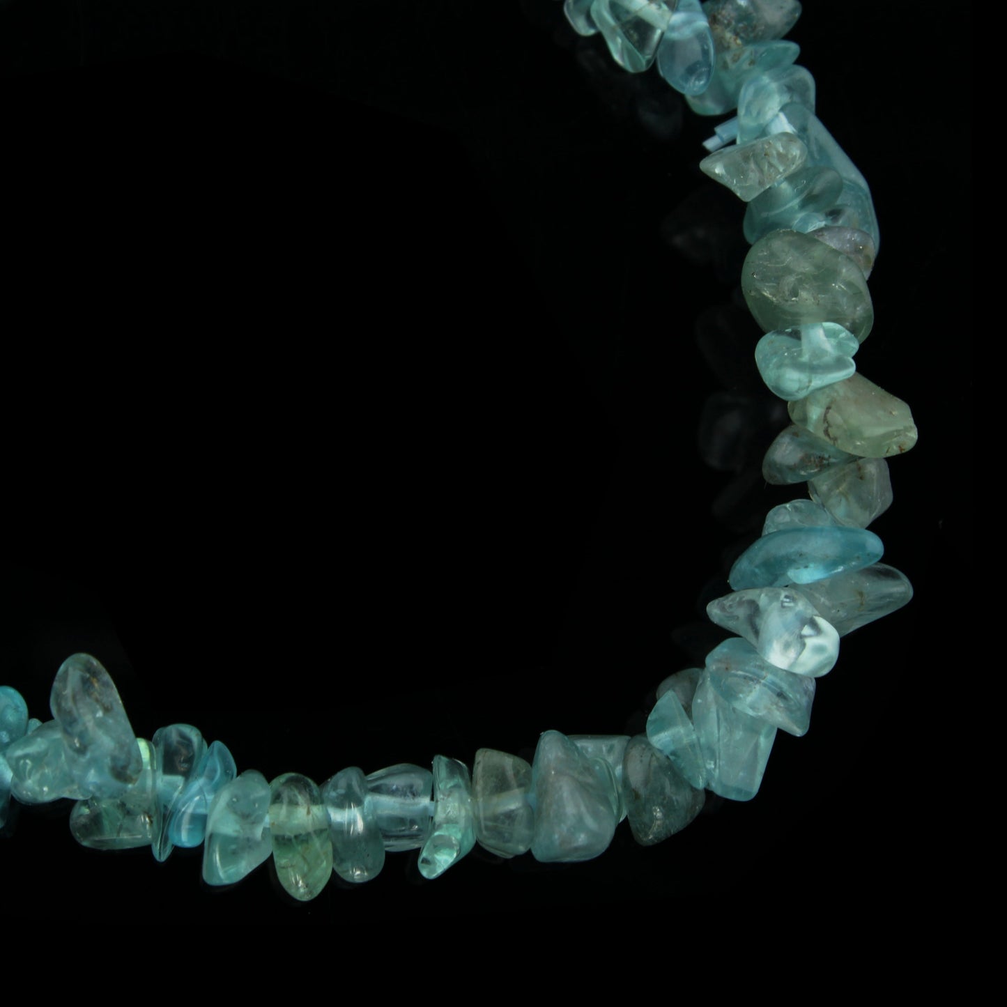 Apatite Blue Bead Bracelet