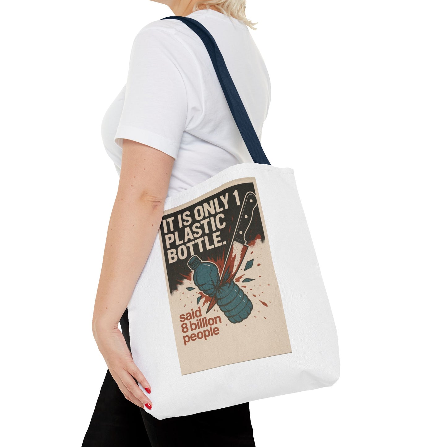 Eco-Friendly Tote Bag with Recycling Message - Perfect for Shopping, Beach Trips, Earth Day, Gifts, Sustainable Living