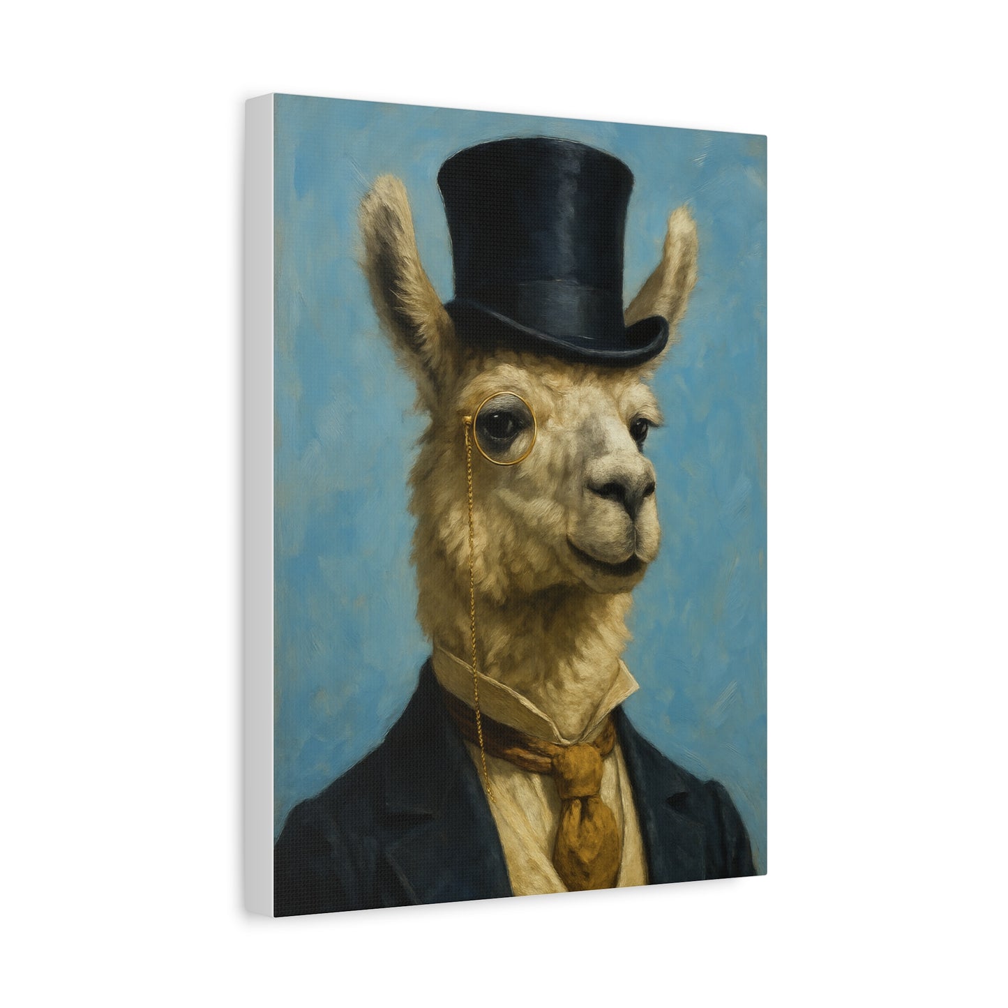 Llama Portrait Canvas Art, Quirky Home Decor, Unique Gift for Animal Lovers, Wall Art, Modern Decor, Funny Gift Idea