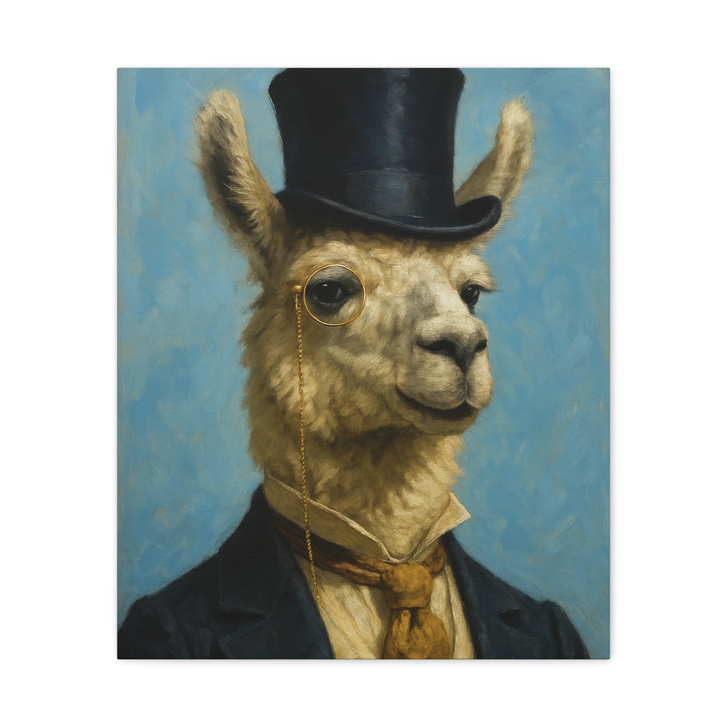 Llama Portrait Canvas Art, Quirky Home Decor, Unique Gift for Animal Lovers, Wall Art, Modern Decor, Funny Gift Idea