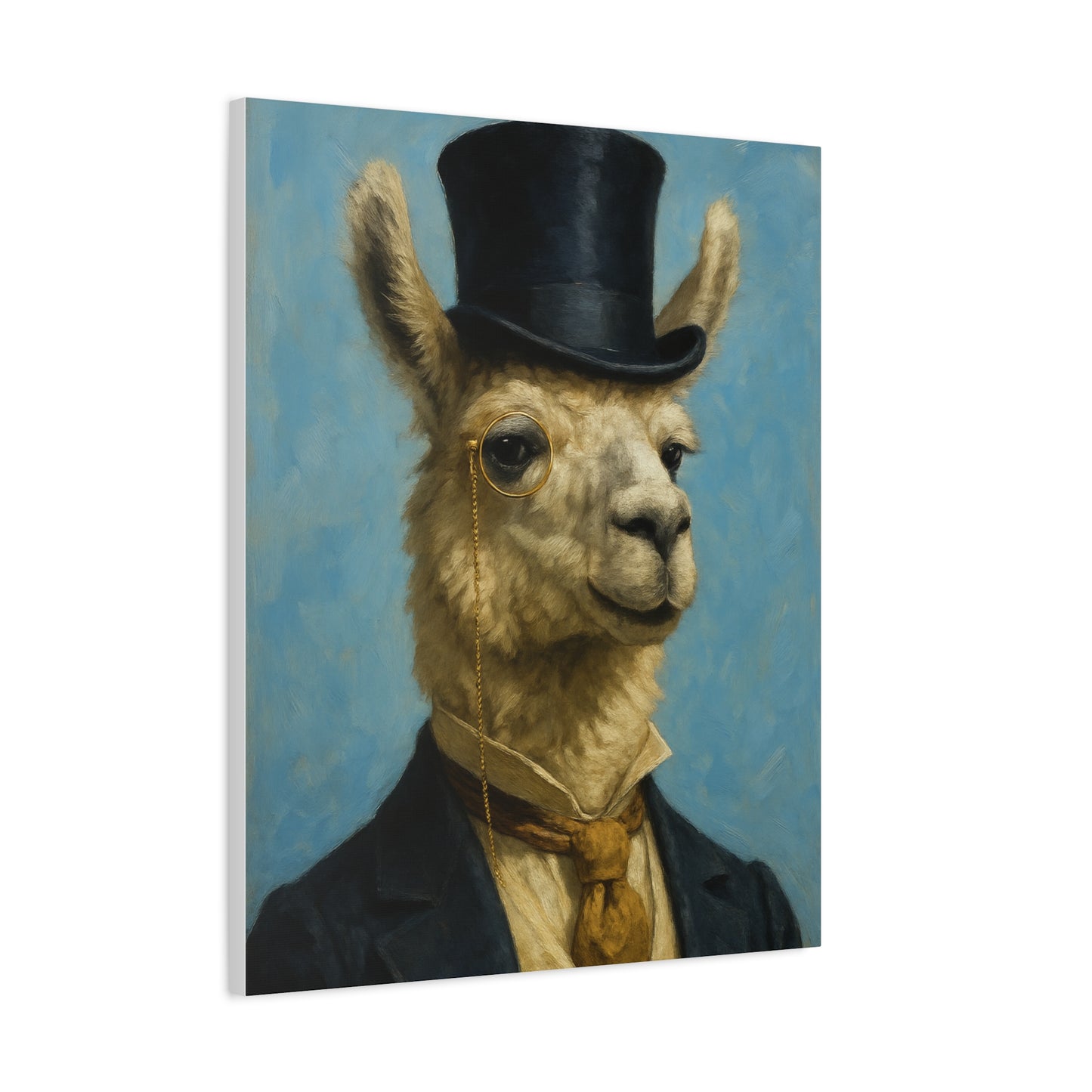 Llama Portrait Canvas Art, Quirky Home Decor, Unique Gift for Animal Lovers, Wall Art, Modern Decor, Funny Gift Idea