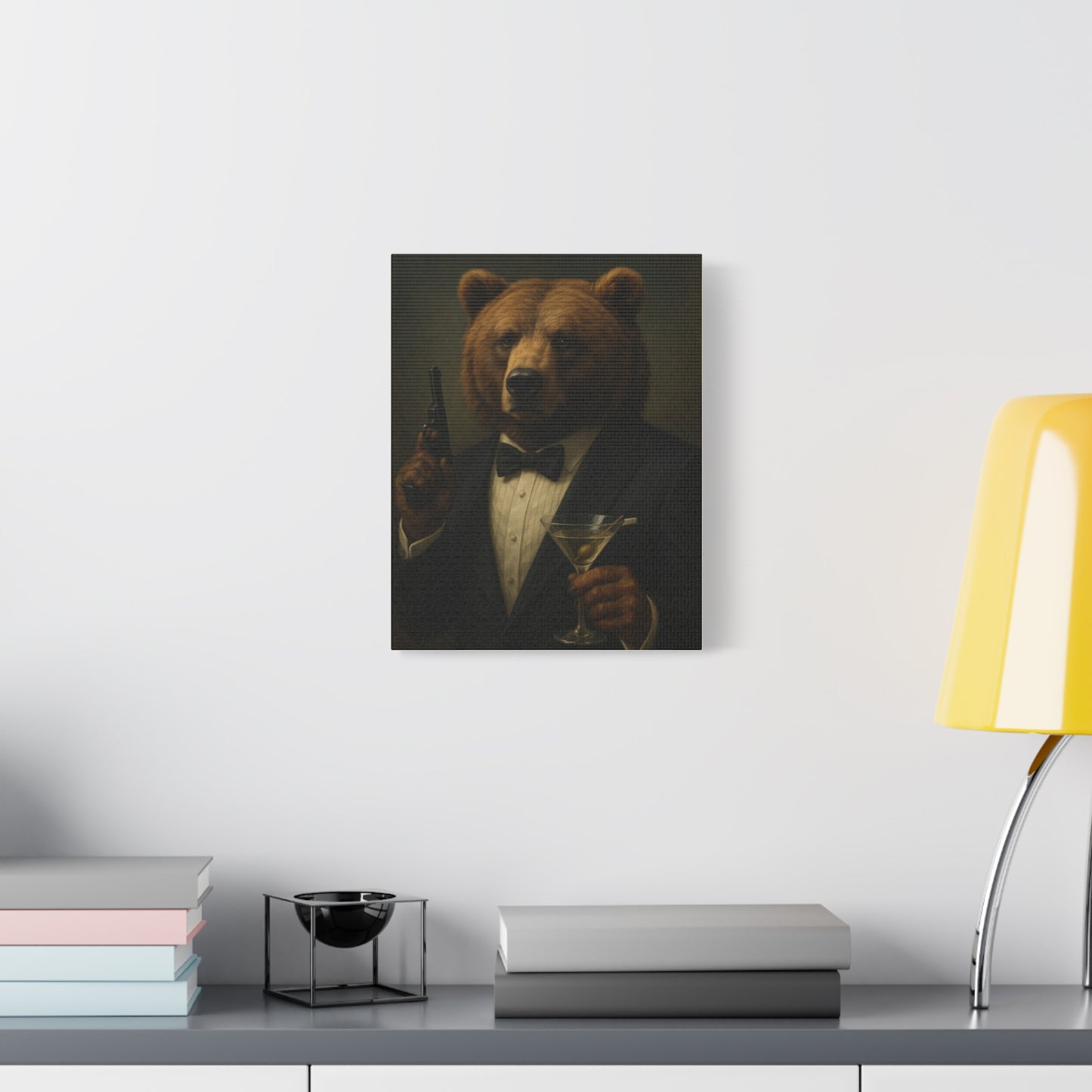 Spy Bear Canvas Art