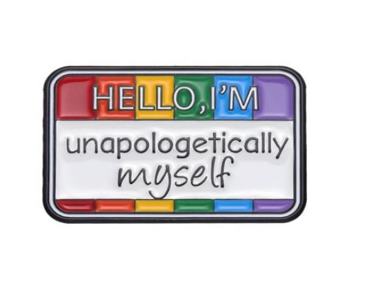 "Hello I'm..." Themed Pins