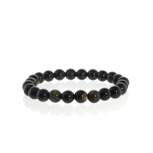 Obsidian Bead Bracelet