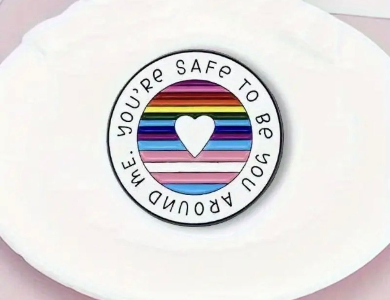 You Are Safe With Me Pins Collection