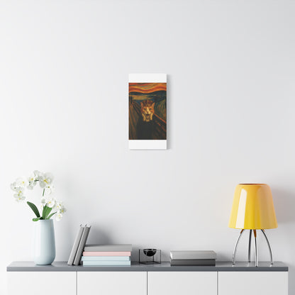 Cat Art of The Scream, Colorful Funny Cat Lovers, Wall Art, Home Decor, Cat Owners Gift, Cat Lover Gift