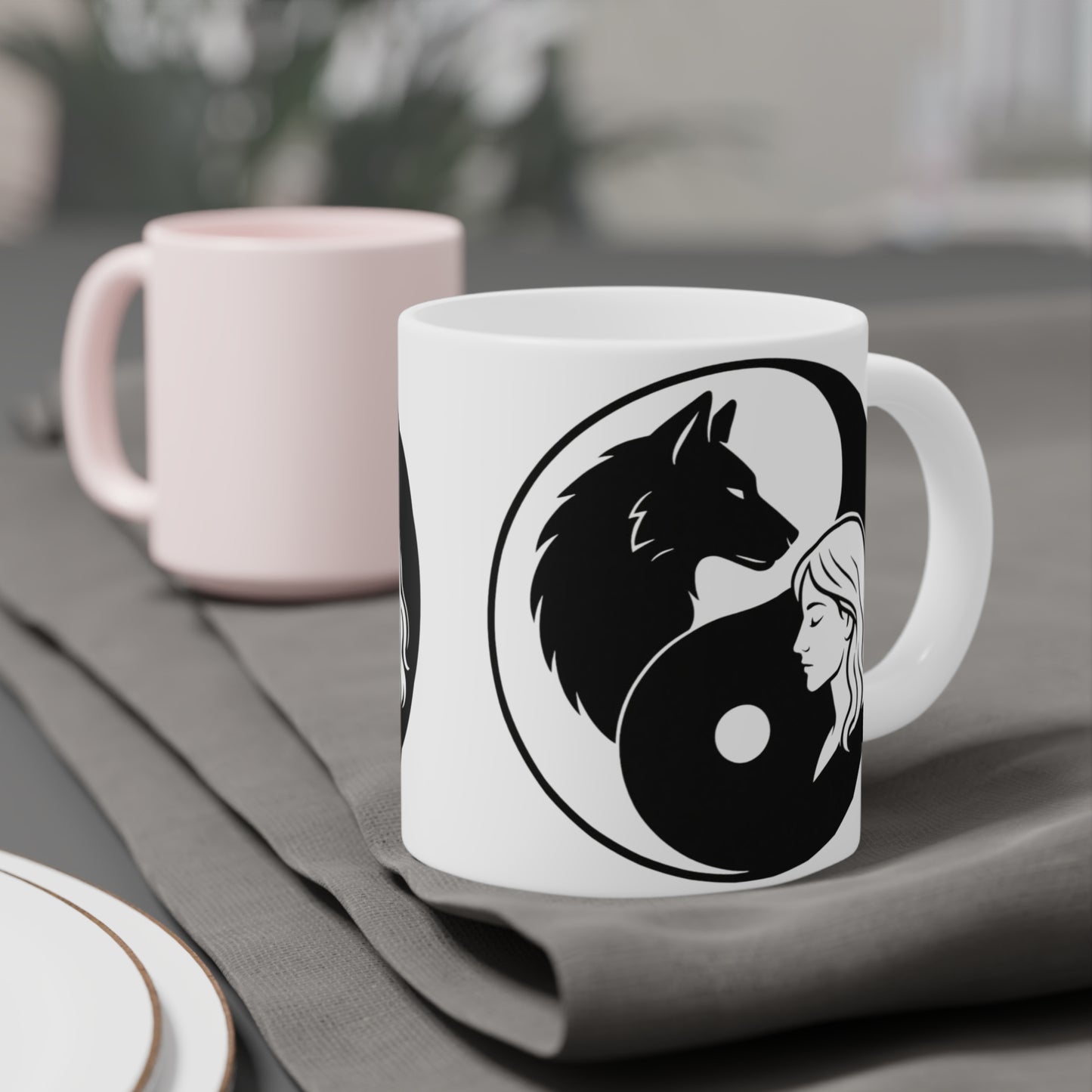 LONE WOLF Calm and Unapologetically You Ceramic Mug - 11oz/15oz/20oz - CAD SHIPPING