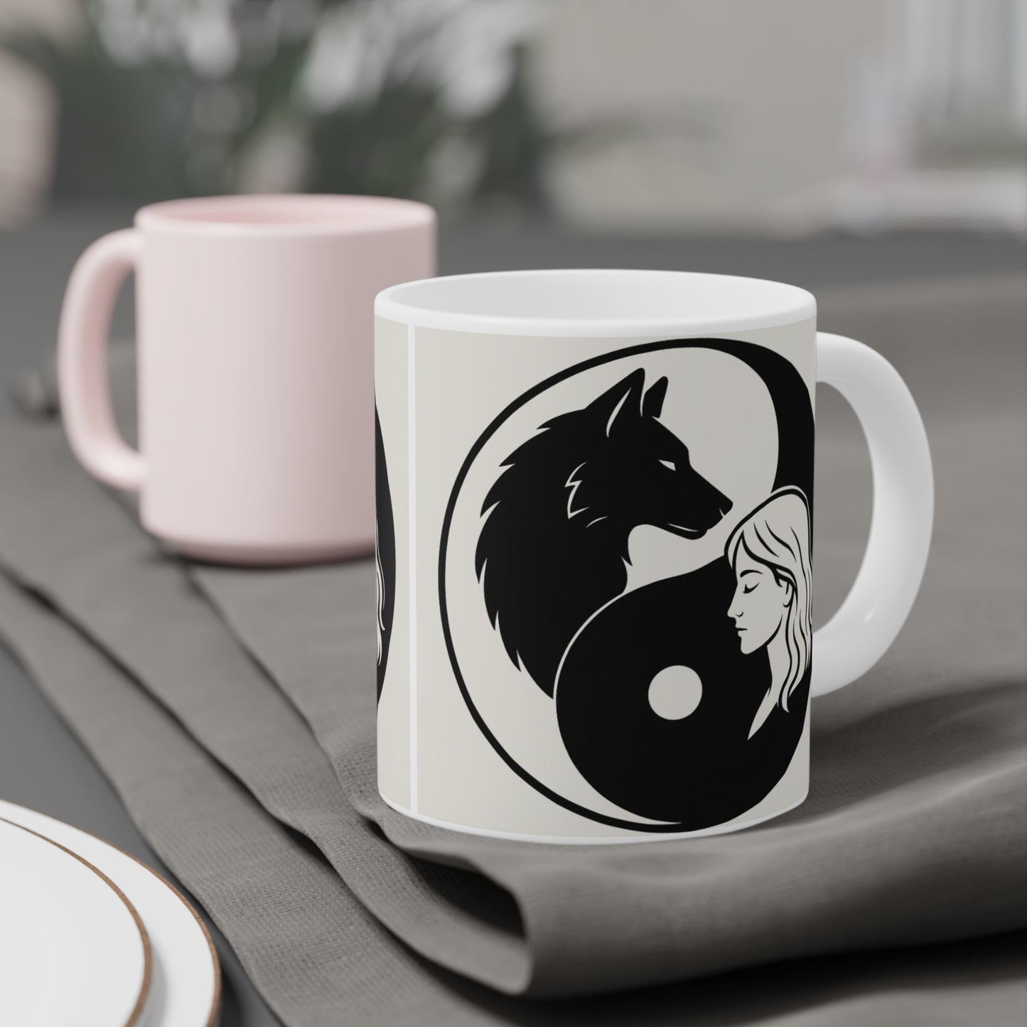 LONE WOLF Calm and Unapologetically You Ceramic Mug - 11oz/15oz/20oz