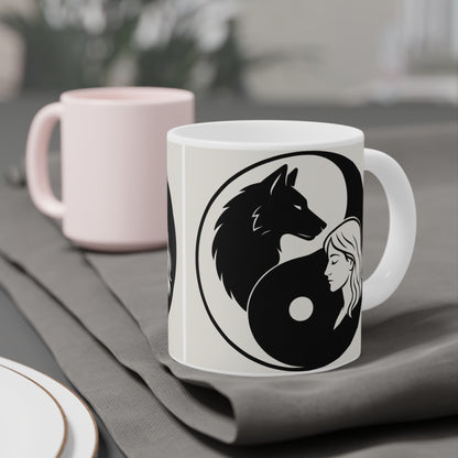 LONE WOLF Calm and Unapologetically You Ceramic Mug - 11oz/15oz/20oz