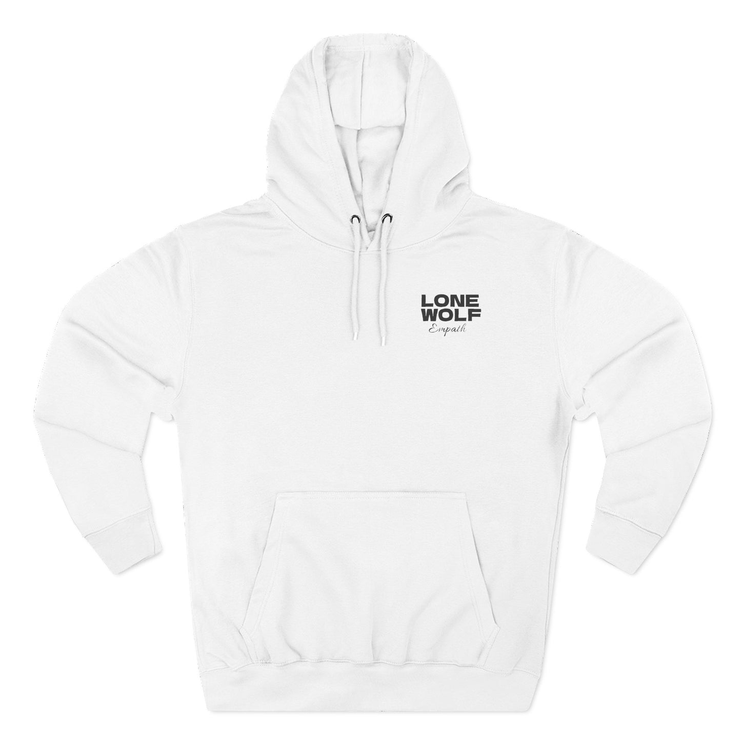 Fleece Hoodie Lone Wolf Empath Statement Piece