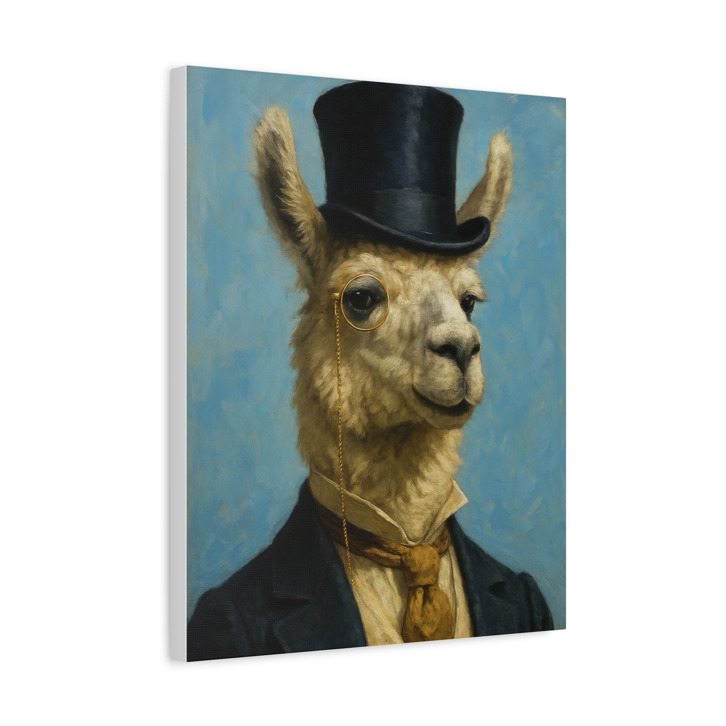 Llama Portrait Canvas Art, Quirky Home Decor, Unique Gift for Animal Lovers, Wall Art, Modern Decor, Funny Gift Idea