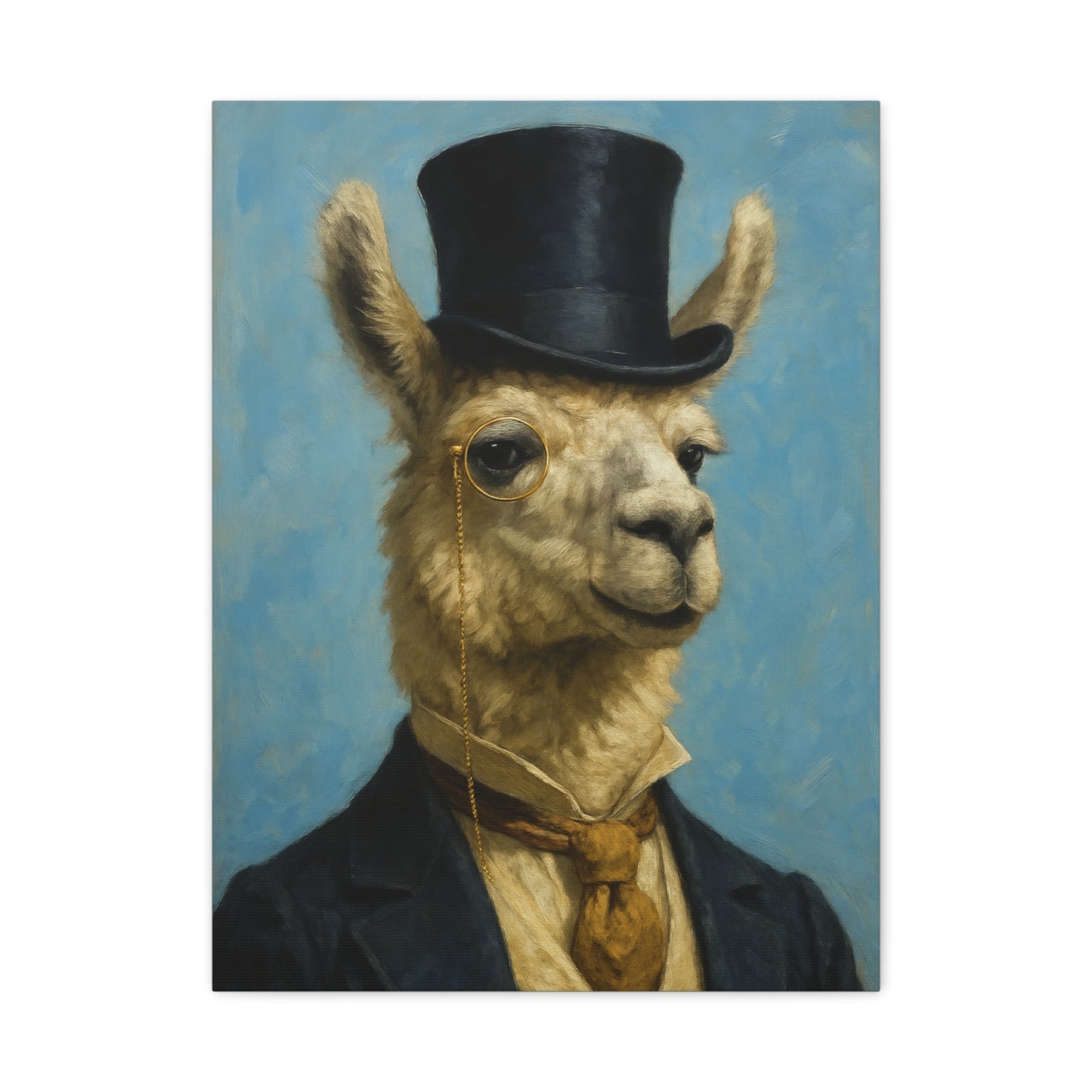 Llama Portrait Canvas Art, Quirky Home Decor, Unique Gift for Animal Lovers, Wall Art, Modern Decor, Funny Gift Idea