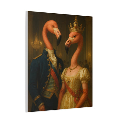 Canvas Print - Tropical Flamingo Art, Unique Home Decor, Fun Wedding Gift