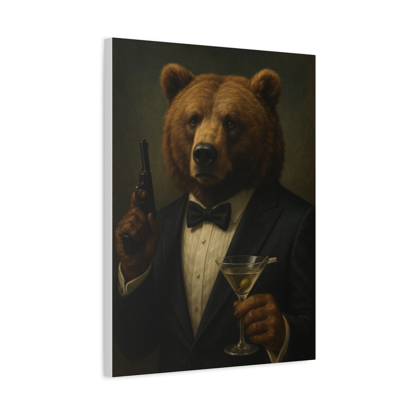 Spy Bear Canvas Art