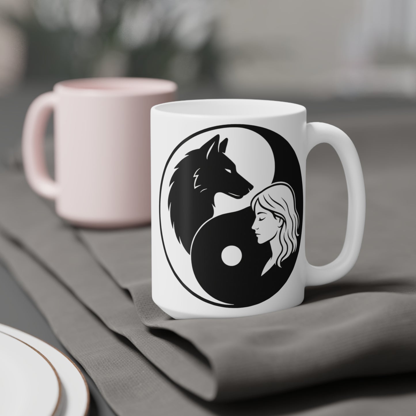 LONE WOLF Calm and Unapologetically You Ceramic Mug - 11oz/15oz/20oz - CAD SHIPPING