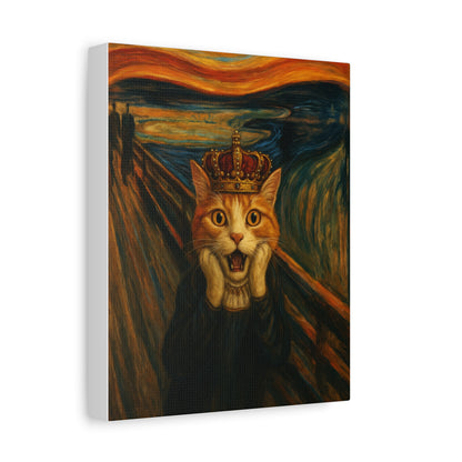 Cat Art of The Scream, Colorful Funny Cat Lovers, Wall Art, Home Decor, Cat Owners Gift, Cat Lover Gift