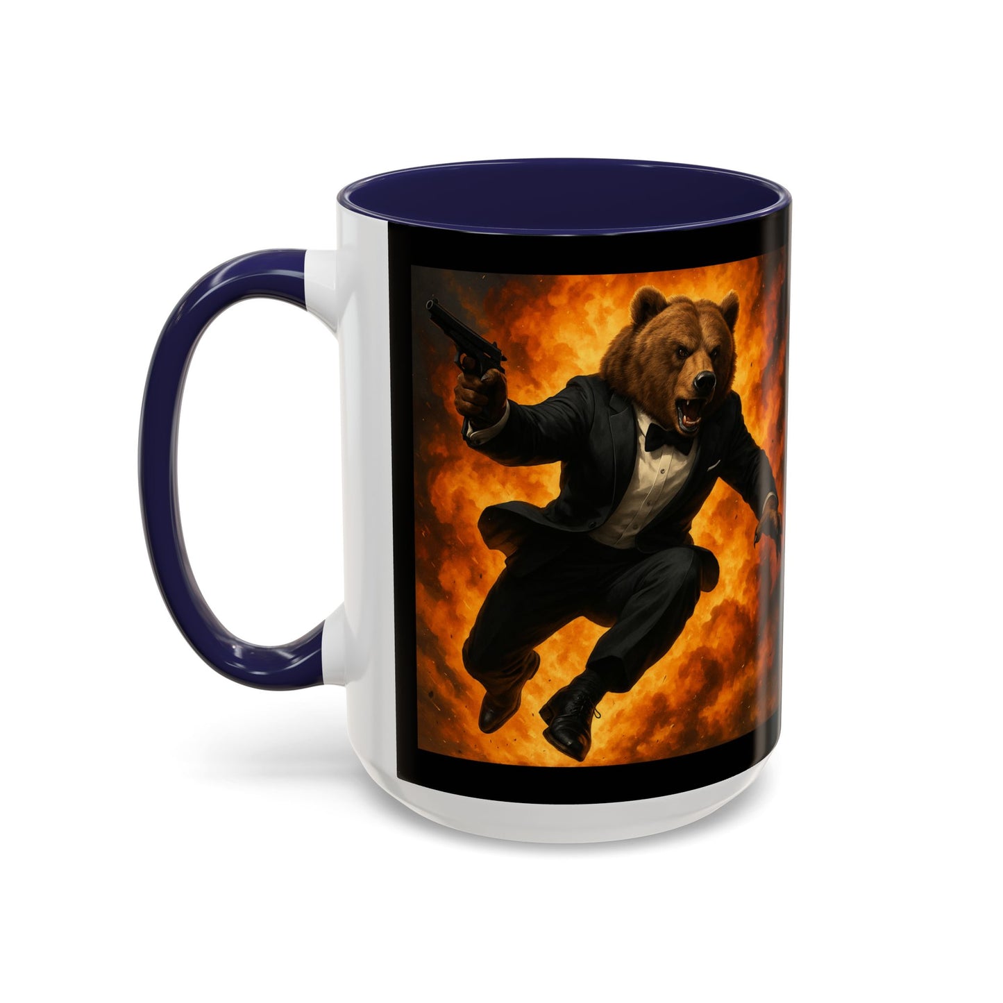 Spy Bear with Explosion Mug