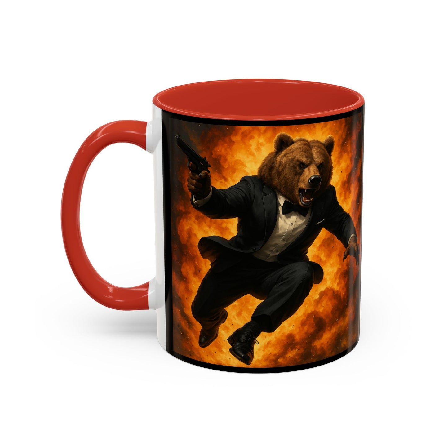 Spy Bear with Explosion Mug