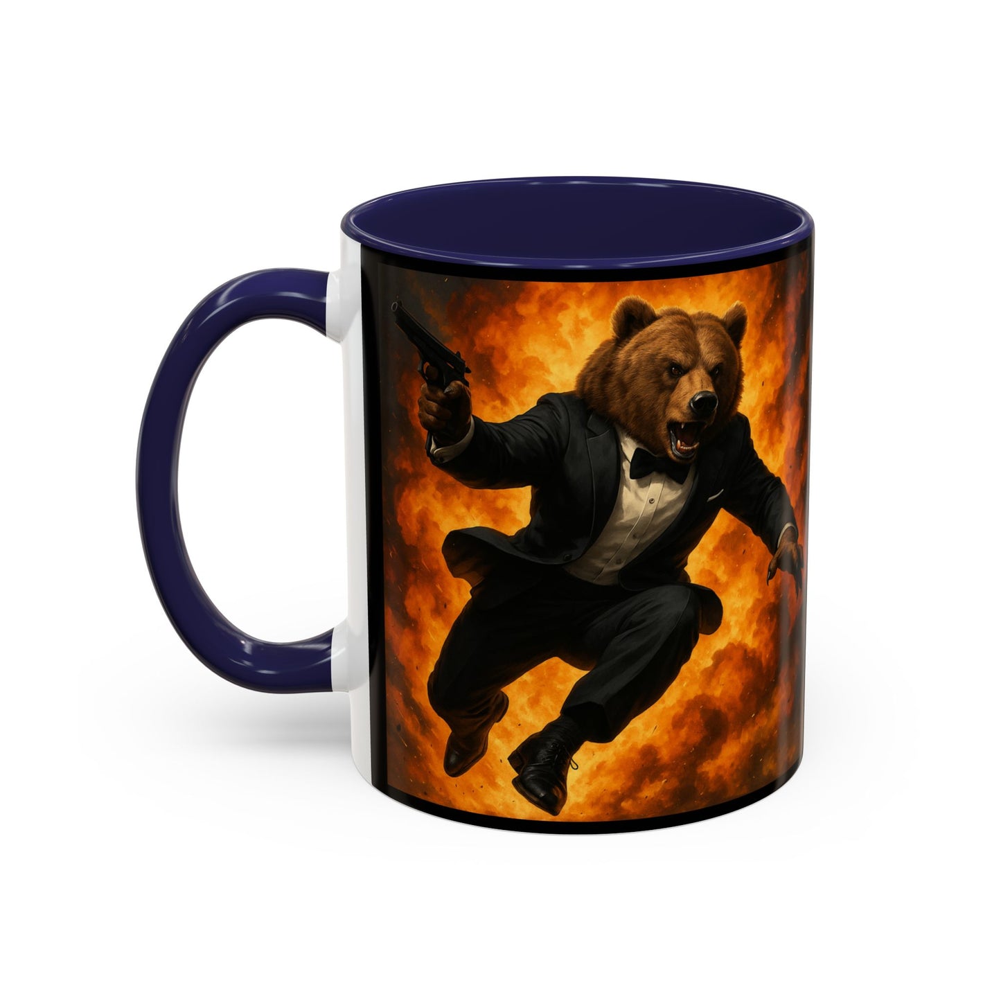 Spy Bear with Explosion Mug