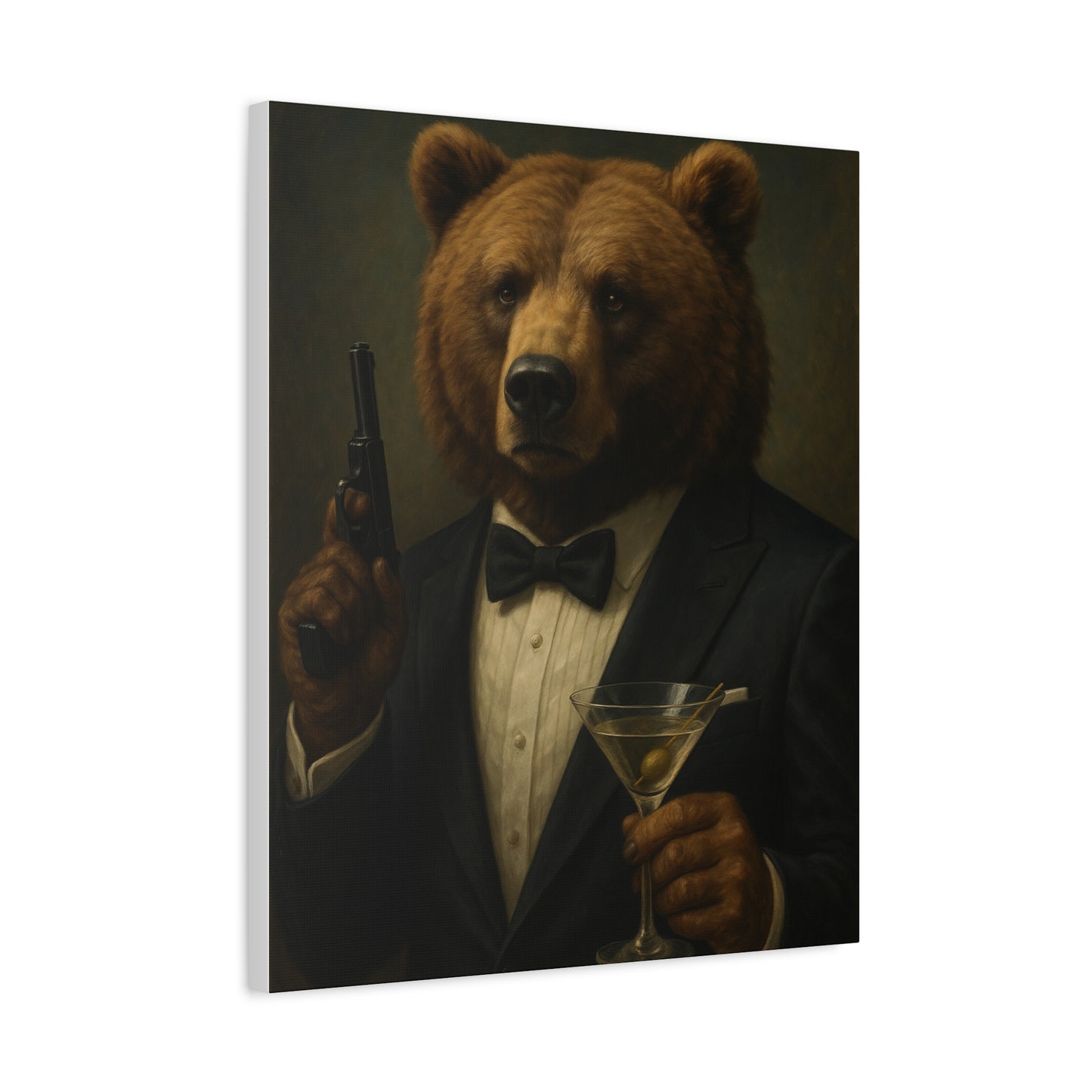 Spy Bear Canvas Art