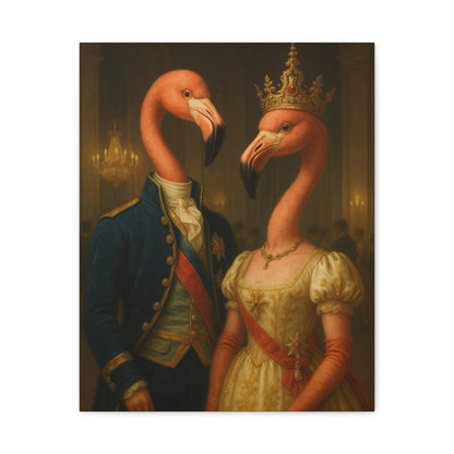 Canvas Print - Tropical Flamingo Art, Unique Home Decor, Fun Wedding Gift