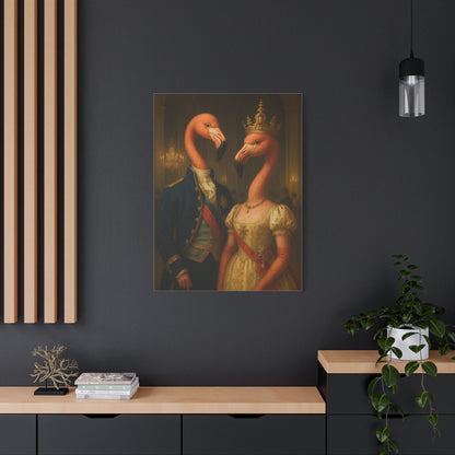 Canvas Print - Tropical Flamingo Art, Unique Home Decor, Fun Wedding Gift