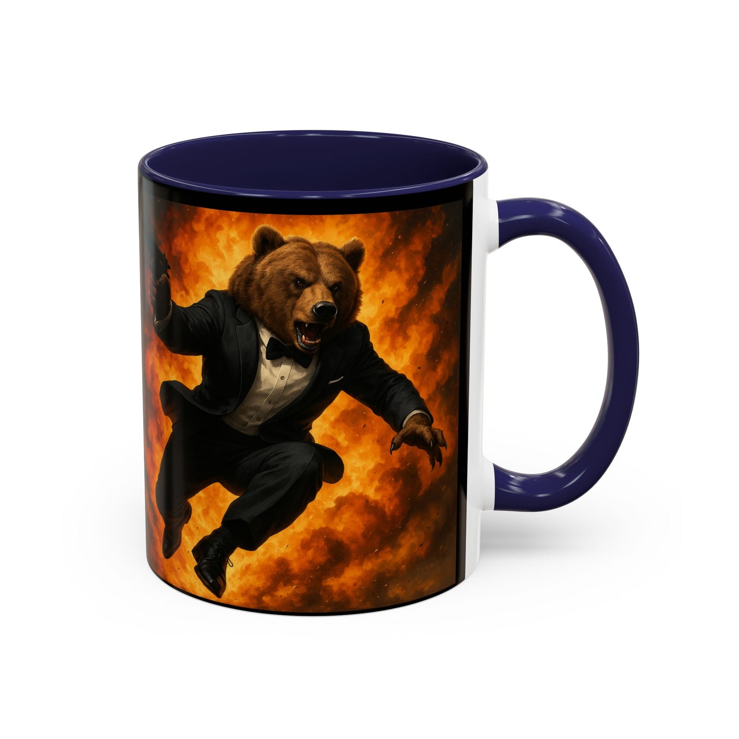 Spy Bear with Explosion Mug