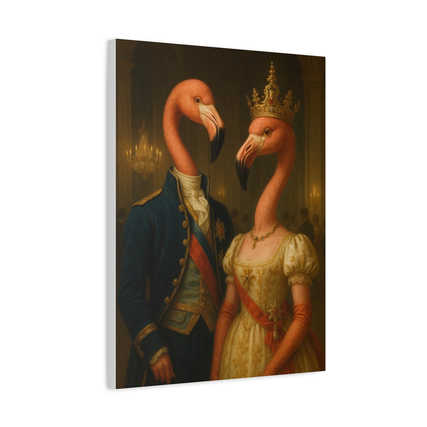 Canvas Print - Tropical Flamingo Art, Unique Home Decor, Fun Wedding Gift