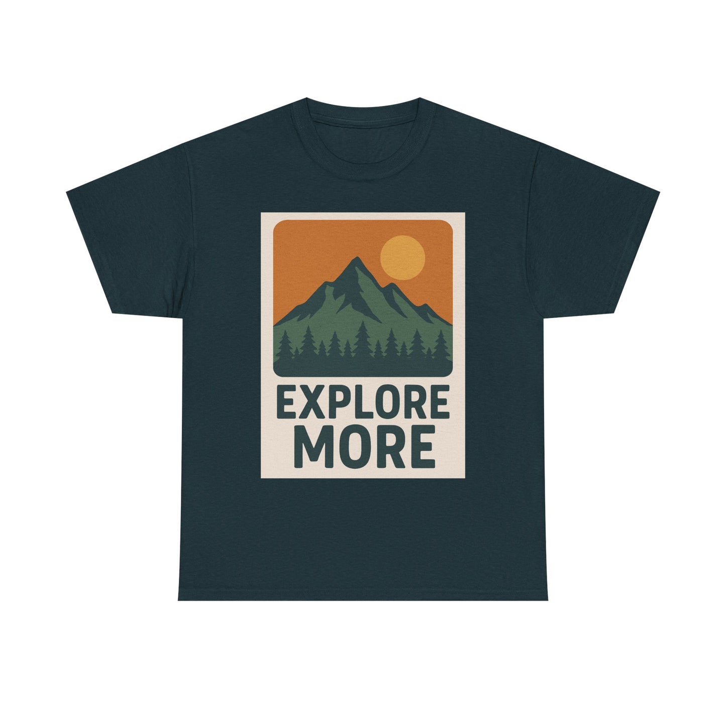 Explore More Unisex Heavy Cotton Tee, Adventure Shirt, Outdoor Clothing, Hiking Apparel, Gift for Nature Lovers, Casual Wear