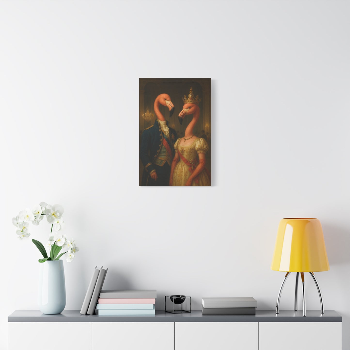 Canvas Print - Tropical Flamingo Art, Unique Home Decor, Fun Wedding Gift