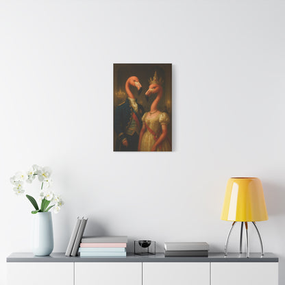 Canvas Print - Tropical Flamingo Art, Unique Home Decor, Fun Wedding Gift