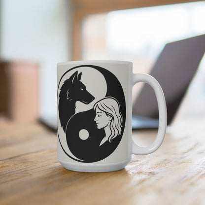 LONE WOLF Calm and Unapologetically You Ceramic Mug - 11oz/15oz/20oz