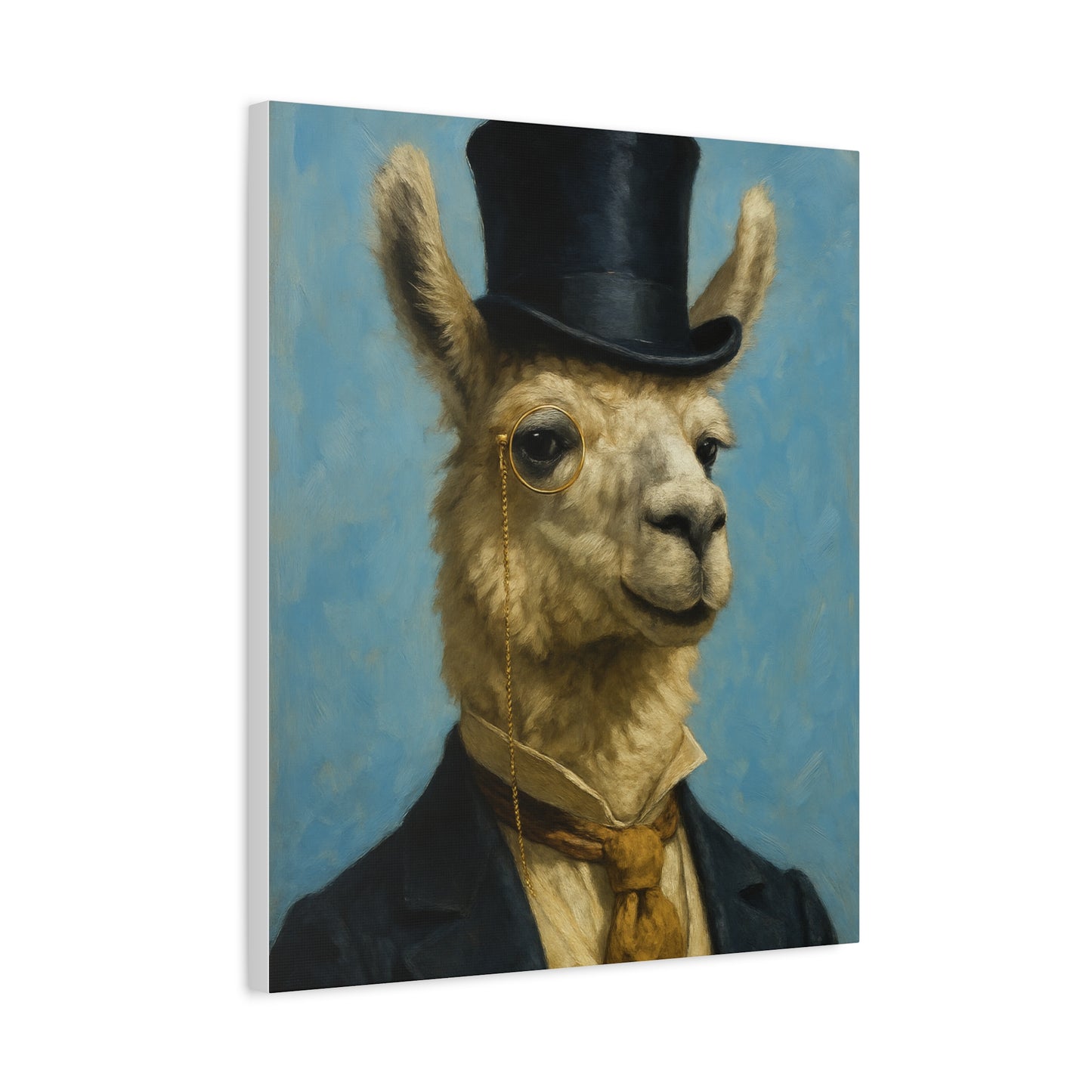 Llama Portrait Canvas Art, Quirky Home Decor, Unique Gift for Animal Lovers, Wall Art, Modern Decor, Funny Gift Idea
