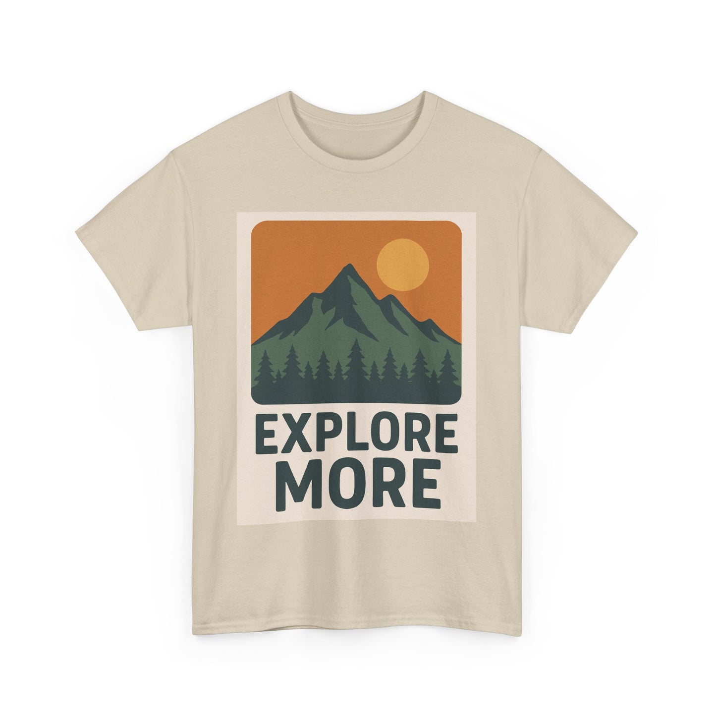 Explore More Unisex Heavy Cotton Tee, Adventure Shirt, Outdoor Clothing, Hiking Apparel, Gift for Nature Lovers, Casual Wear