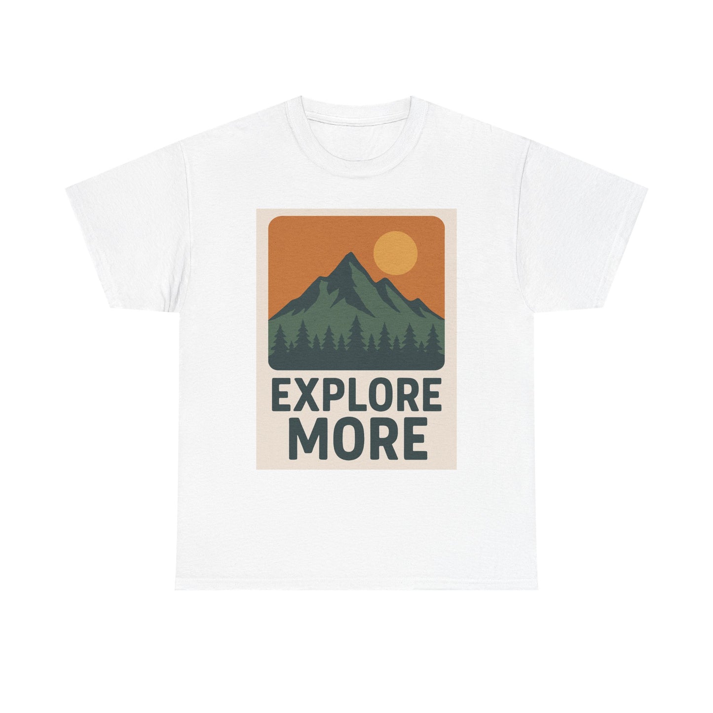 Explore More Unisex Heavy Cotton Tee, Adventure Shirt, Outdoor Clothing, Hiking Apparel, Gift for Nature Lovers, Casual Wear