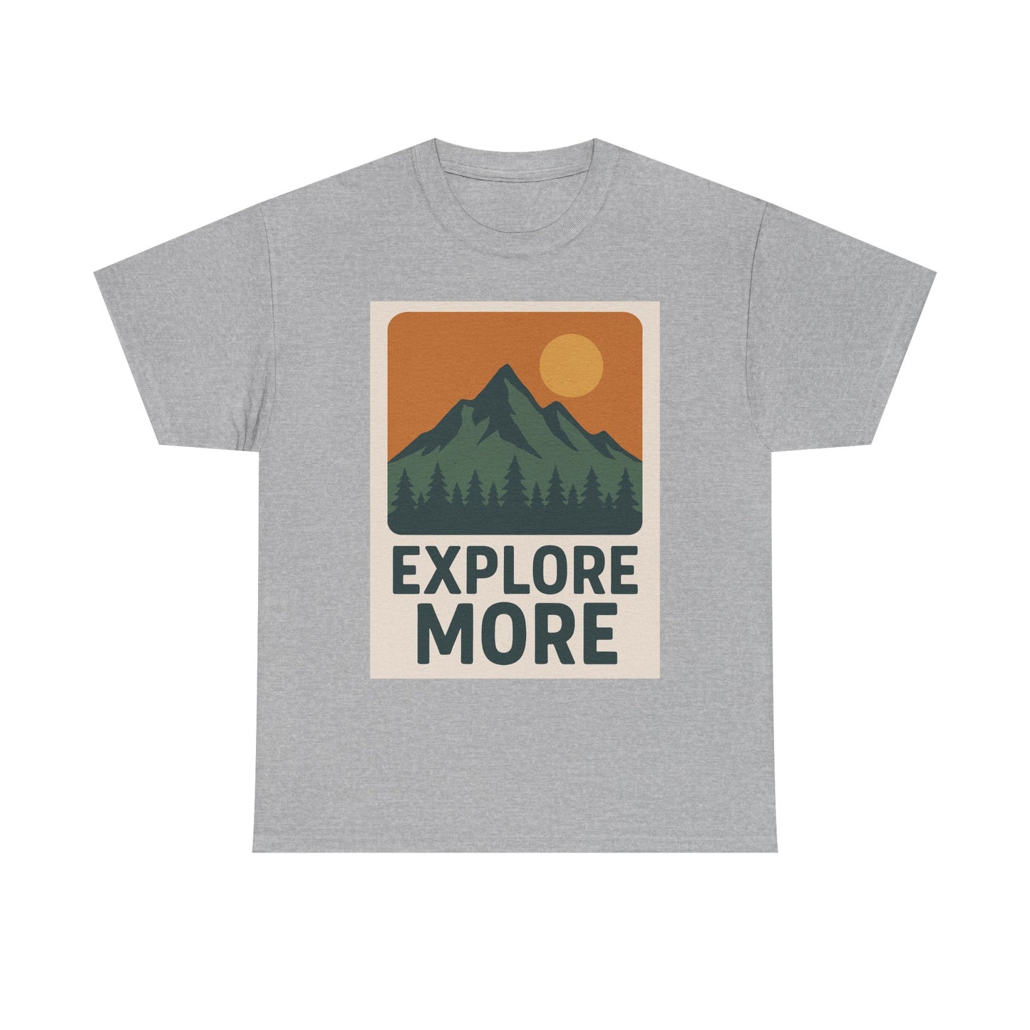 Explore More Unisex Heavy Cotton Tee, Adventure Shirt, Outdoor Clothing, Hiking Apparel, Gift for Nature Lovers, Casual Wear