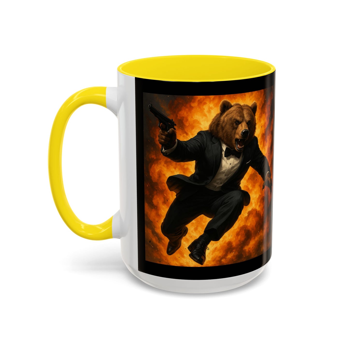 Spy Bear with Explosion Mug