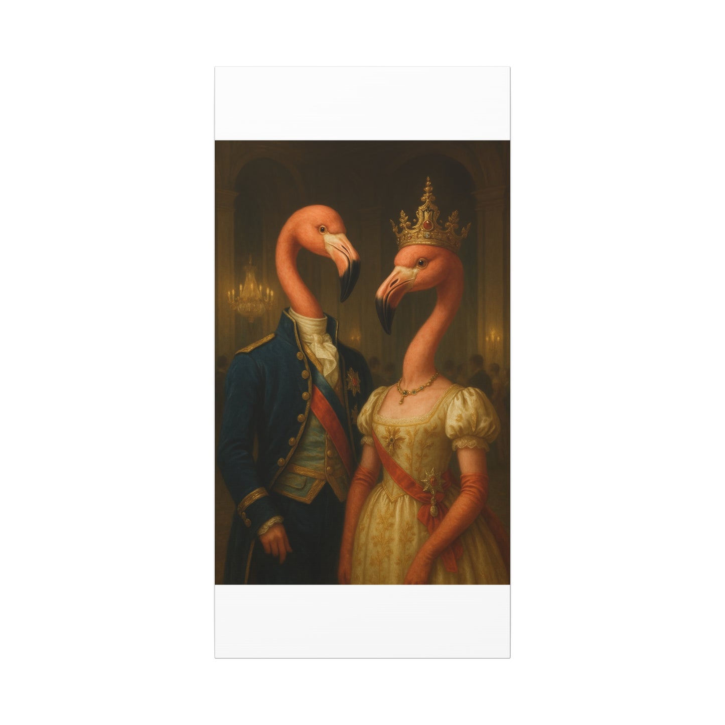 Canvas Print - Tropical Flamingo Art, Unique Home Decor, Fun Wedding Gift