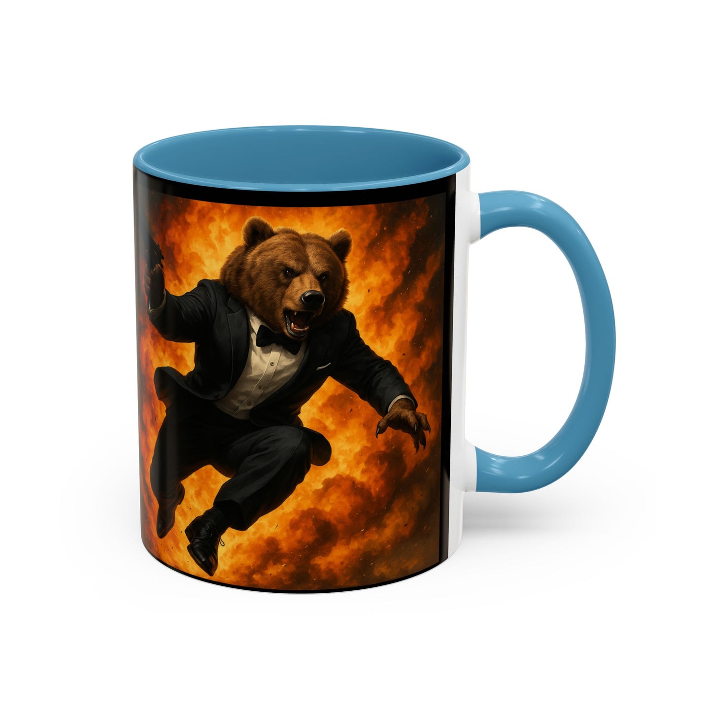 Spy Bear with Explosion Mug