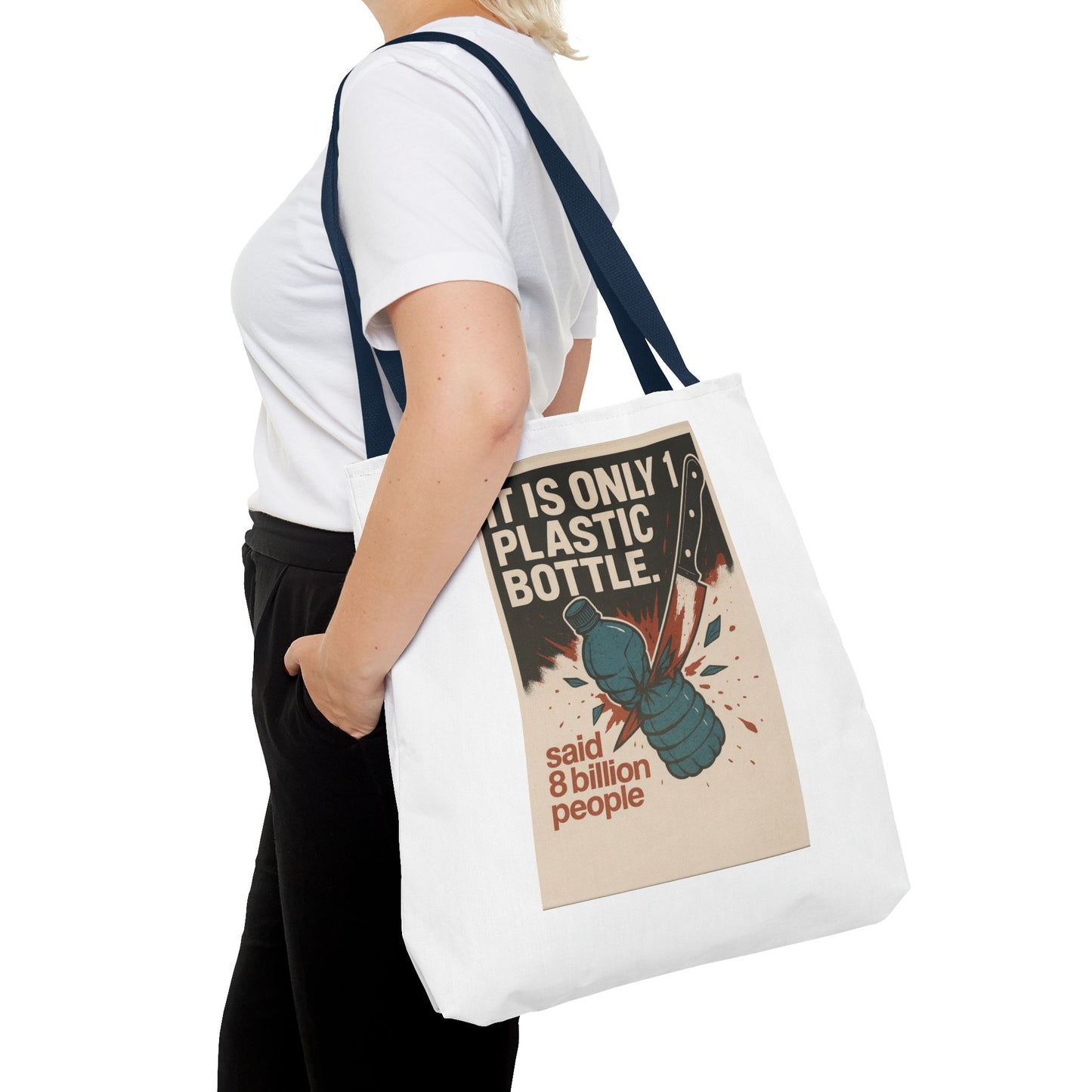 Eco-Friendly Tote Bag with Recycling Message - Perfect for Shopping, Beach Trips, Earth Day, Gifts, Sustainable Living