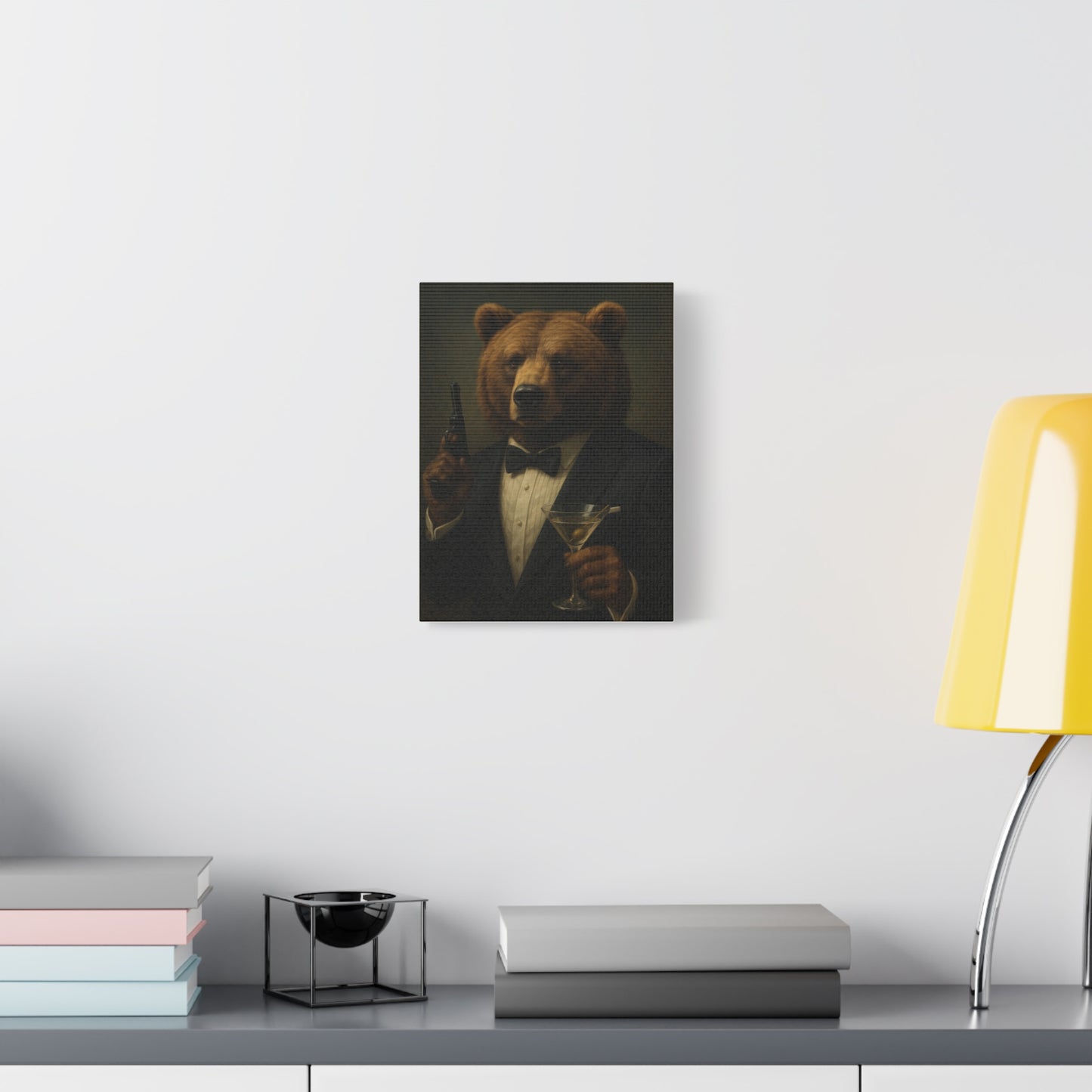 Spy Bear Canvas Art