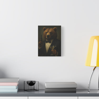 Spy Bear Canvas Art