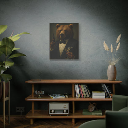 Spy Bear Canvas Art