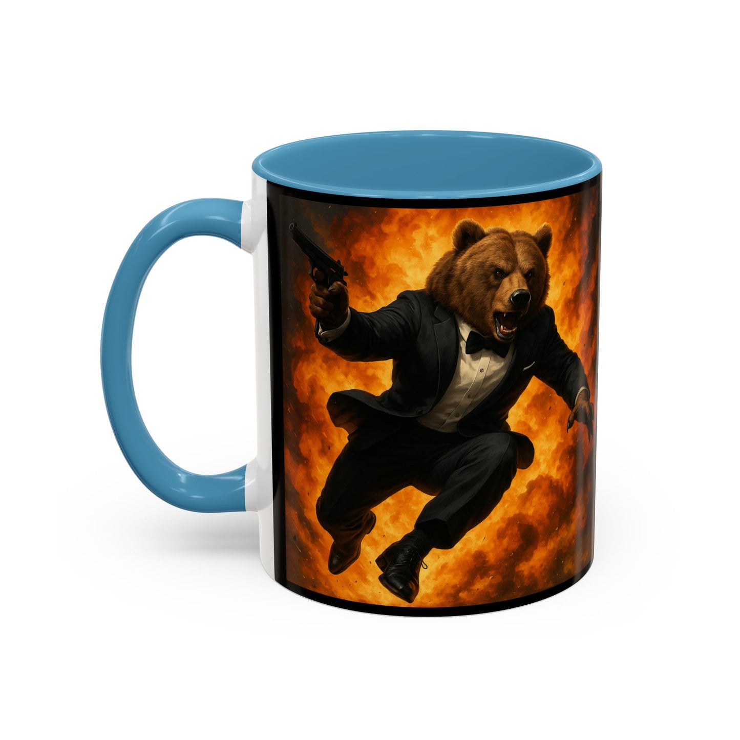 Spy Bear with Explosion Mug