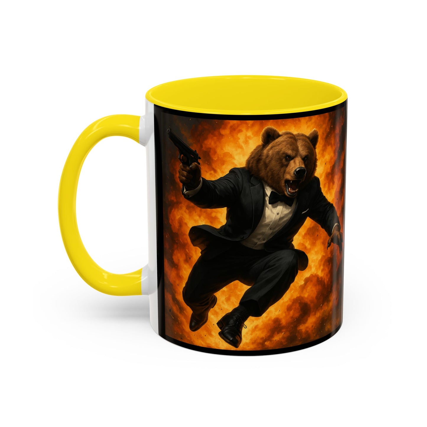 Spy Bear with Explosion Mug
