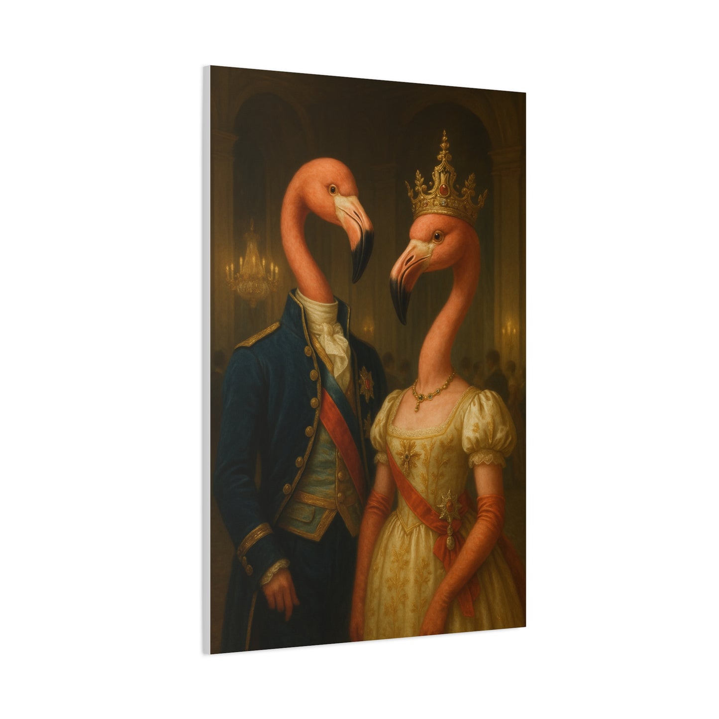 Canvas Print - Tropical Flamingo Art, Unique Home Decor, Fun Wedding Gift
