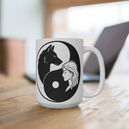 LONE WOLF Calm and Unapologetically You Ceramic Mug - 11oz/15oz/20oz - CAD SHIPPING