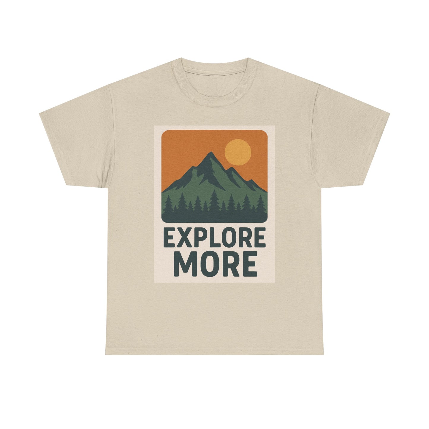 Explore More Unisex Heavy Cotton Tee, Adventure Shirt, Outdoor Clothing, Hiking Apparel, Gift for Nature Lovers, Casual Wear