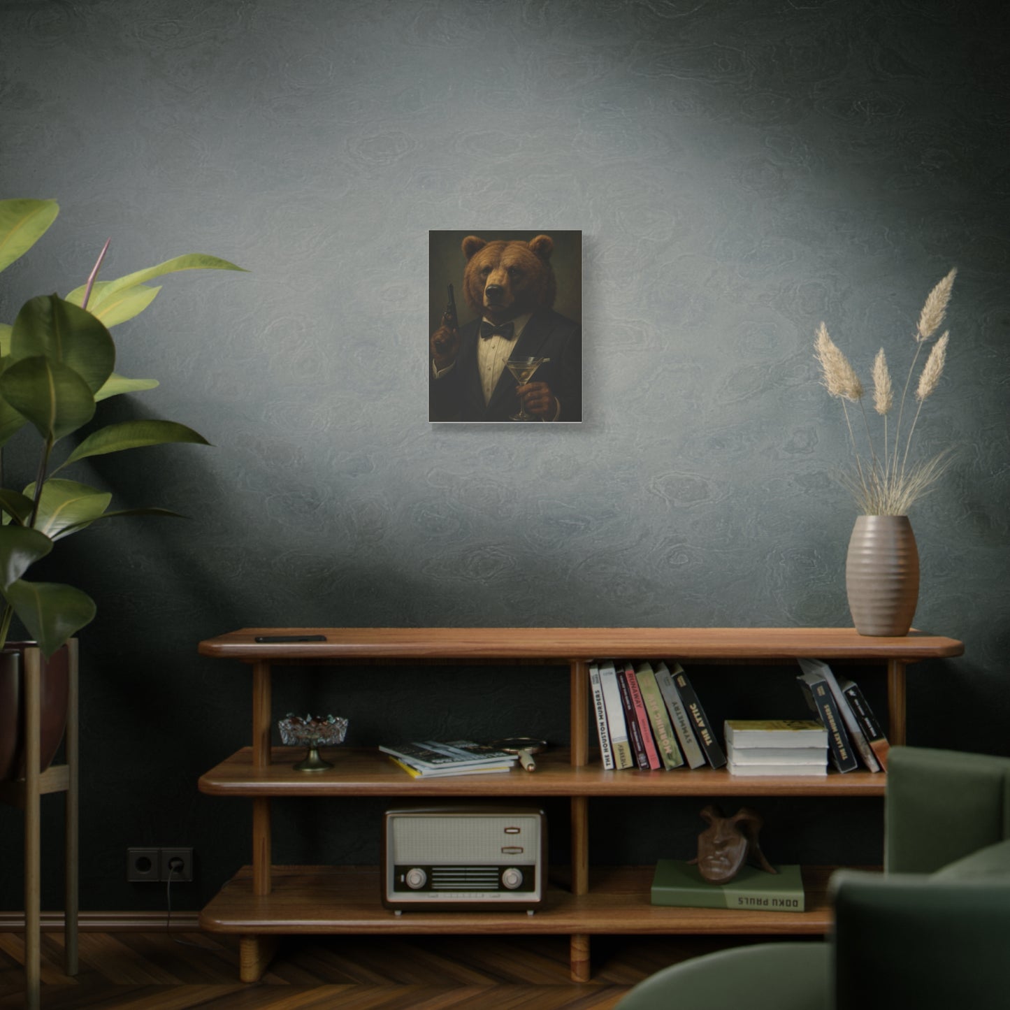 Spy Bear Canvas Art
