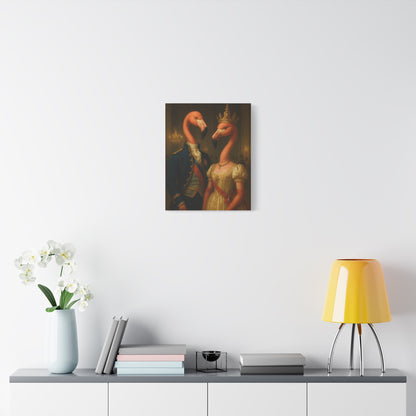 Canvas Print - Tropical Flamingo Art, Unique Home Decor, Fun Wedding Gift